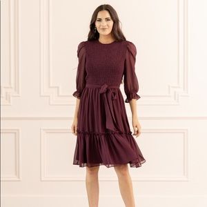 Rachel Parcell Purple Smocked Dress